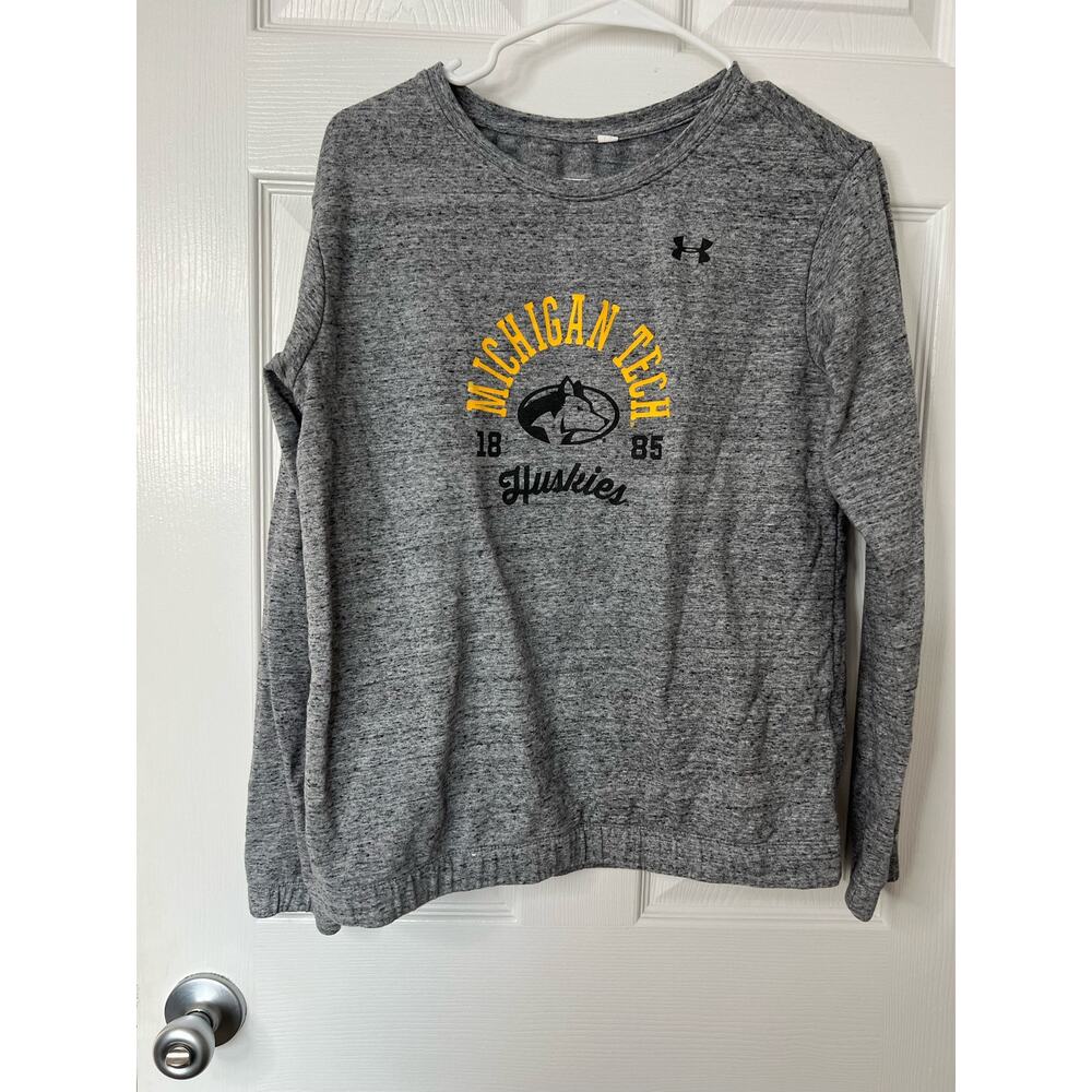 Under Armour Michigan Tech University Long Sleeve Shirt Sz: Medium